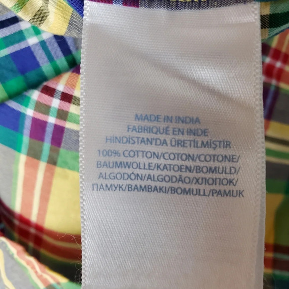 Ralph Lauren Polo Button Up Plaid Shirt  24M - Picture 9 of 9